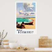 Poster Plages de Normandie, France (Cuisine)