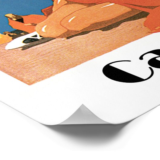 Poster Plages du New Jersey ~ Cape May (Coin)