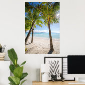 Poster Plages tropicales | Boracay Philippines (Bureau à domicile)