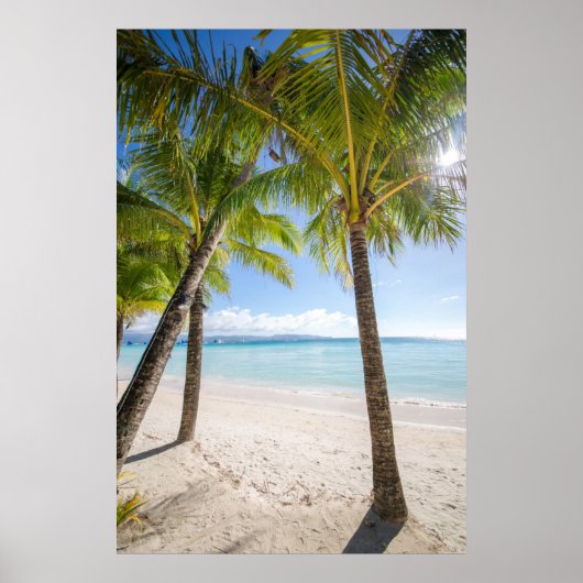 Poster Plages tropicales | Boracay Philippines (Devant)