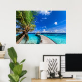 Poster Plages tropicales | Dusit Thani Maldives (Bureau à domicile)