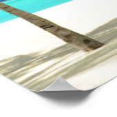 Poster Plages tropicales | Île et lagon, Maldives (Coin)