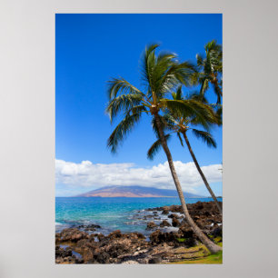 Poster Plages tropicales Maui Hawaii