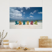 Poster Plages tropicales | Palm Beach, Aruba (Cuisine)