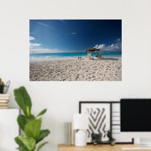 Poster Plages tropicales | Sandy Beach, Anguilla (Bureau à domicile)