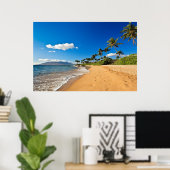 Poster Plages tropicales | Wailea, Maui, Hawaii (Bureau à domicile)