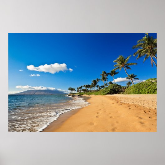 Poster Plages tropicales | Wailea, Maui, Hawaii (Devant)