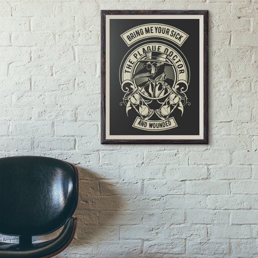 Poster Plague Doctor Vintage