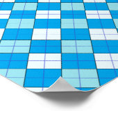 Poster Plaid bleu (Coin)