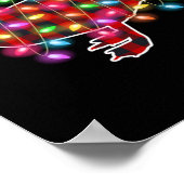 Poster Plaid Buffalo Duck Christmas Pajamas Xmas Lights F (Coin)