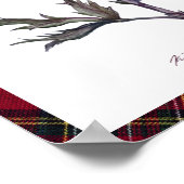 Poster plaid et chardon (Coin)