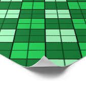Poster Plaid vert (Coin)