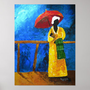 Poster Plaid vert sur le broadwalk 2008