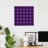 Poster Plaid violet (Bureau à domicile)