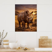 Poster Plaines du Rhinocéros de Noyer (Cuisine)
