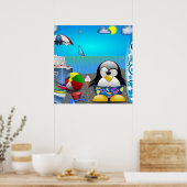 POSTER PLAISANCE D'ÉTÉ À LA PLAGE (Cuisine)