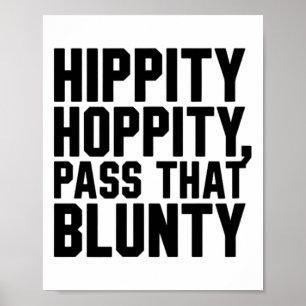 Poster Plaisanterie de Pâques Drôle Hippity Hoppity P Cet