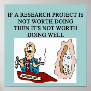 Poster Plaisanterie de projet de RECHERCHE