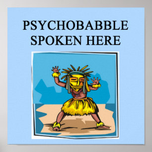 Poster plaisanterie de psychiatrie de psychologie