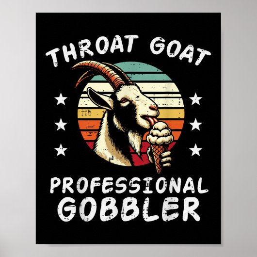 Poster Plaisanterie professionnelle de chèvre inapproprié (Devant)