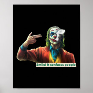 Poster Plaisanterie - Souriez ! Il Confond Le Sticke Des