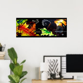 Poster Plaisirs d'Eden : Feu et Bliss - Print II Pastel (Bureau à domicile)