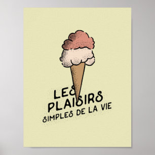 Poster Plaisirs simples de la vie Imprimer
