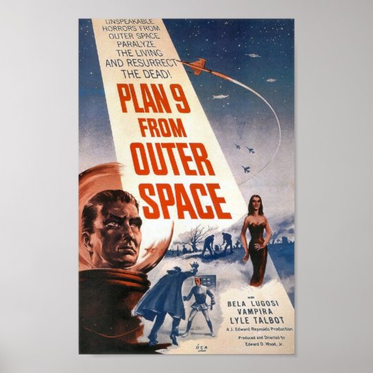 Poster Plan 9 de l'affiche spatiale (Devant)