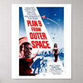 Poster Plan 9 de l'espace extra-atmosphérique (1957) (Devant)