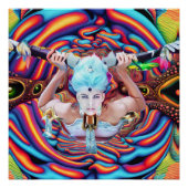 Poster Plan astral psychédélique (Devant)