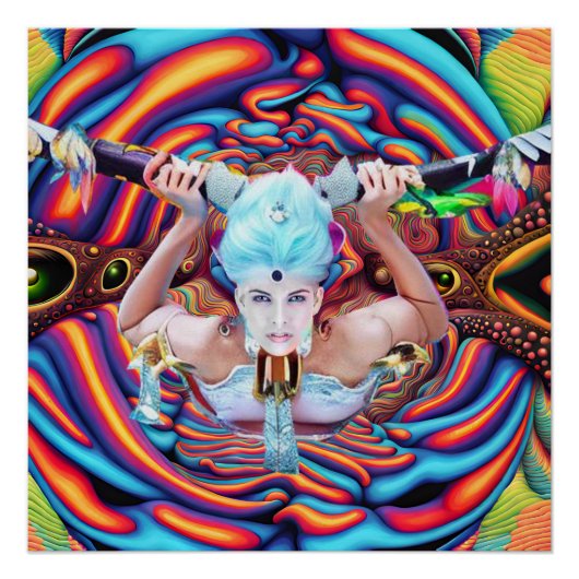 Poster Plan astral psychédélique (Devant)