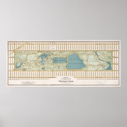 Poster Plan Central Park (Devant)