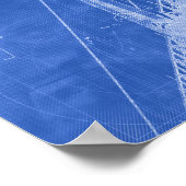 Poster Plan d'architecture du pont St. John's Art (Coin)