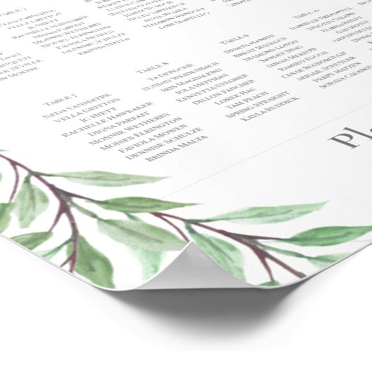 Poster Plan d'assise en bois (Coin)