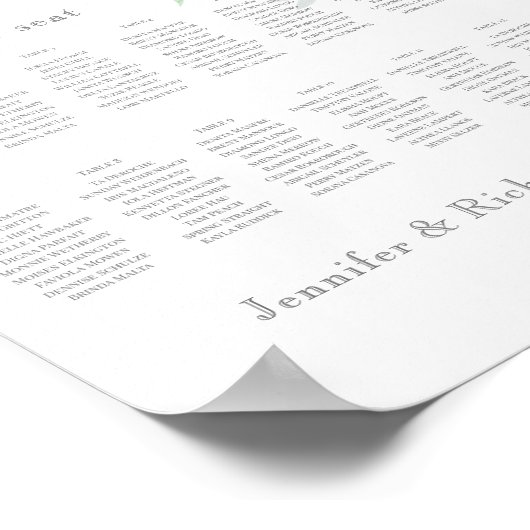 Poster Plan d'assise en bois (Coin)