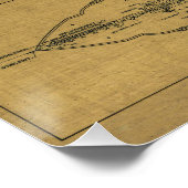 Poster Plan de 1934 de l'ARIZONA Battleship des États-Uni (Coin)