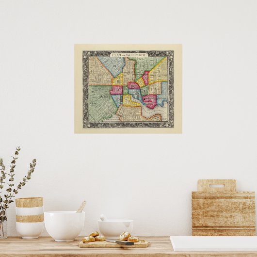 Poster Plan De Baltimore (Cuisine)