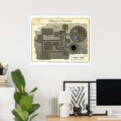 Poster Plan de bataille de Parambor (Bureau à domicile)