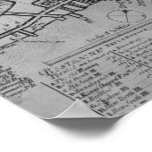 Poster Plan de Boston, Nouvelle-Angleterre, 1739 (Coin)