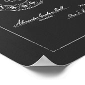 Poster Plan de brevet de téléphone rotatif (Coin)
