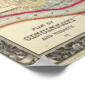 Poster Plan De Cincinnati Et De La Proximité (Coin)