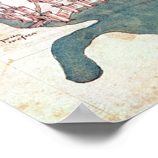 Poster Plan de Constantinople (Coin)