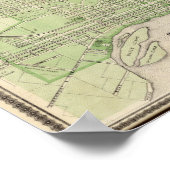 Poster Plan de Davenport, comté de Scott, État de l'Iowa (Coin)