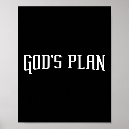 Poster Plan de Dieu Jésus Foi (Devant)
