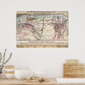 Poster Plan de la bataille de Fredericksburg (Cuisine)