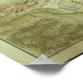 Poster Plan de la bataille de Mollwitz (Coin)