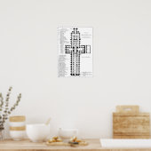 Poster Plan de la cathédrale de Winchester (Cuisine)