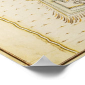 Poster Plan de la citadelle de Milan (Coin)