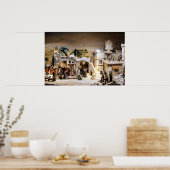 Poster Plan de la crèche pour Noël (Cuisine)