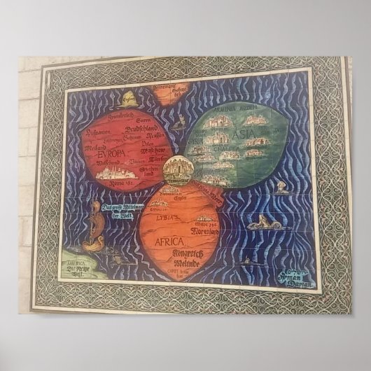 Poster Plan de la feuille de trèfle de lapin 1581 (Devant)